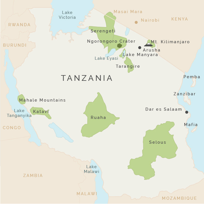 Map of Tanzania