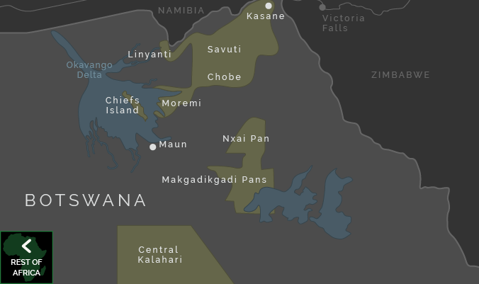 Map of Botswana