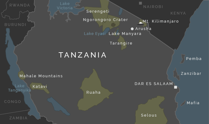 Map of Tanzania