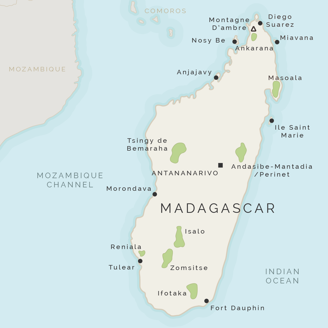 Map of Madagascar