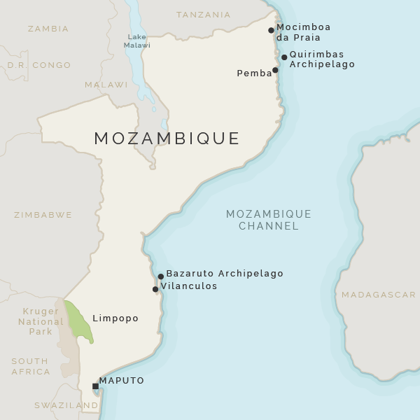 Map of Mozambique